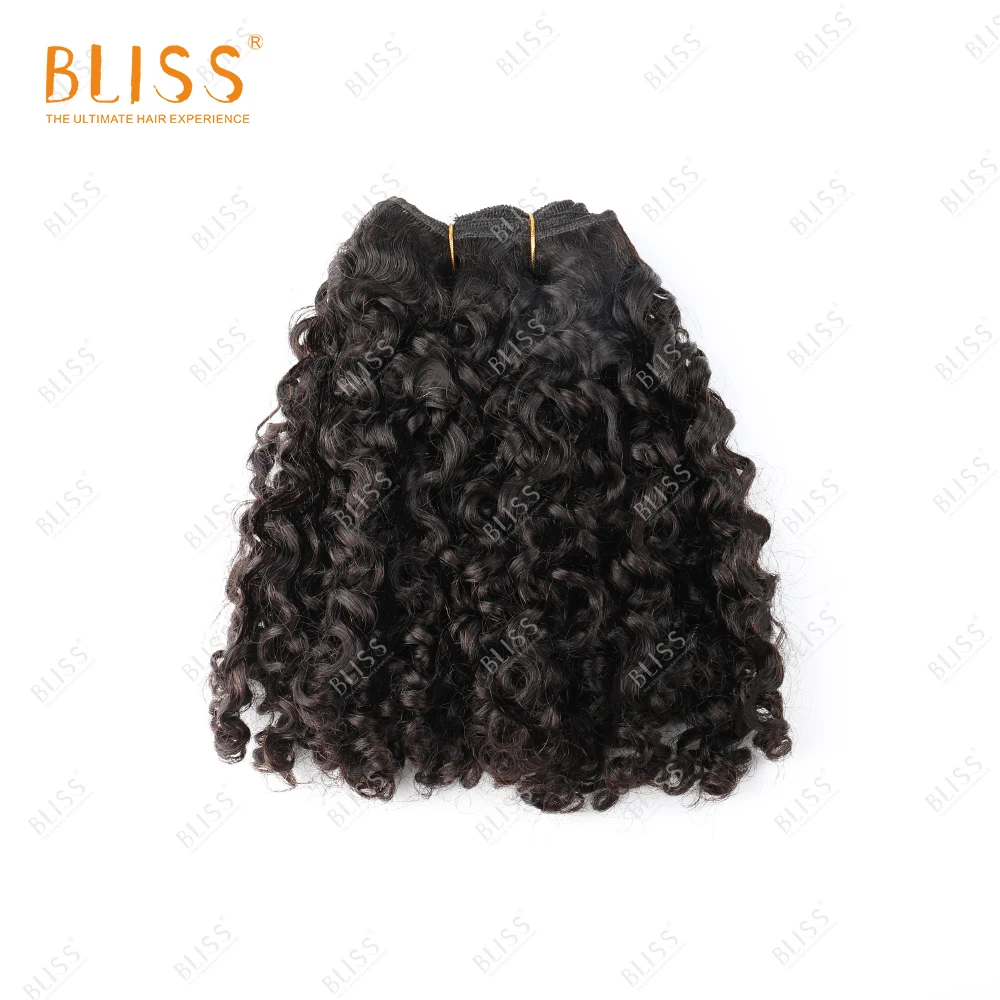 

Bliss 10A Kinky Curly Human Hair Bundles Natural Color 100% Brazilian Super Double Drawn Hair for Black Women Wholesale Vendors