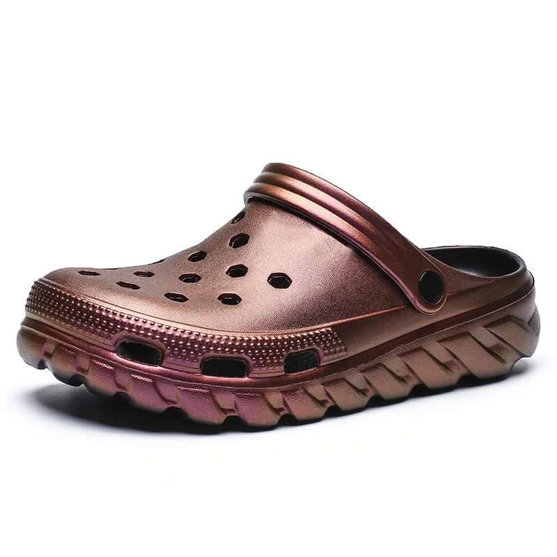 

2020 Men Sandals Hole Shoes Rubber Clogs For Men EVA Unisex Garden Shoes red Adulto Cholas Hombre