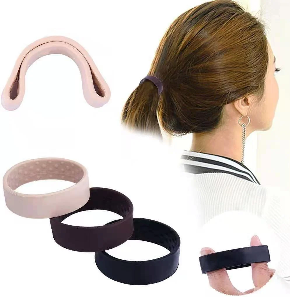 

Silicone Ins Fashion Hair Band Folded Waterproof Stock Hot Sale Design