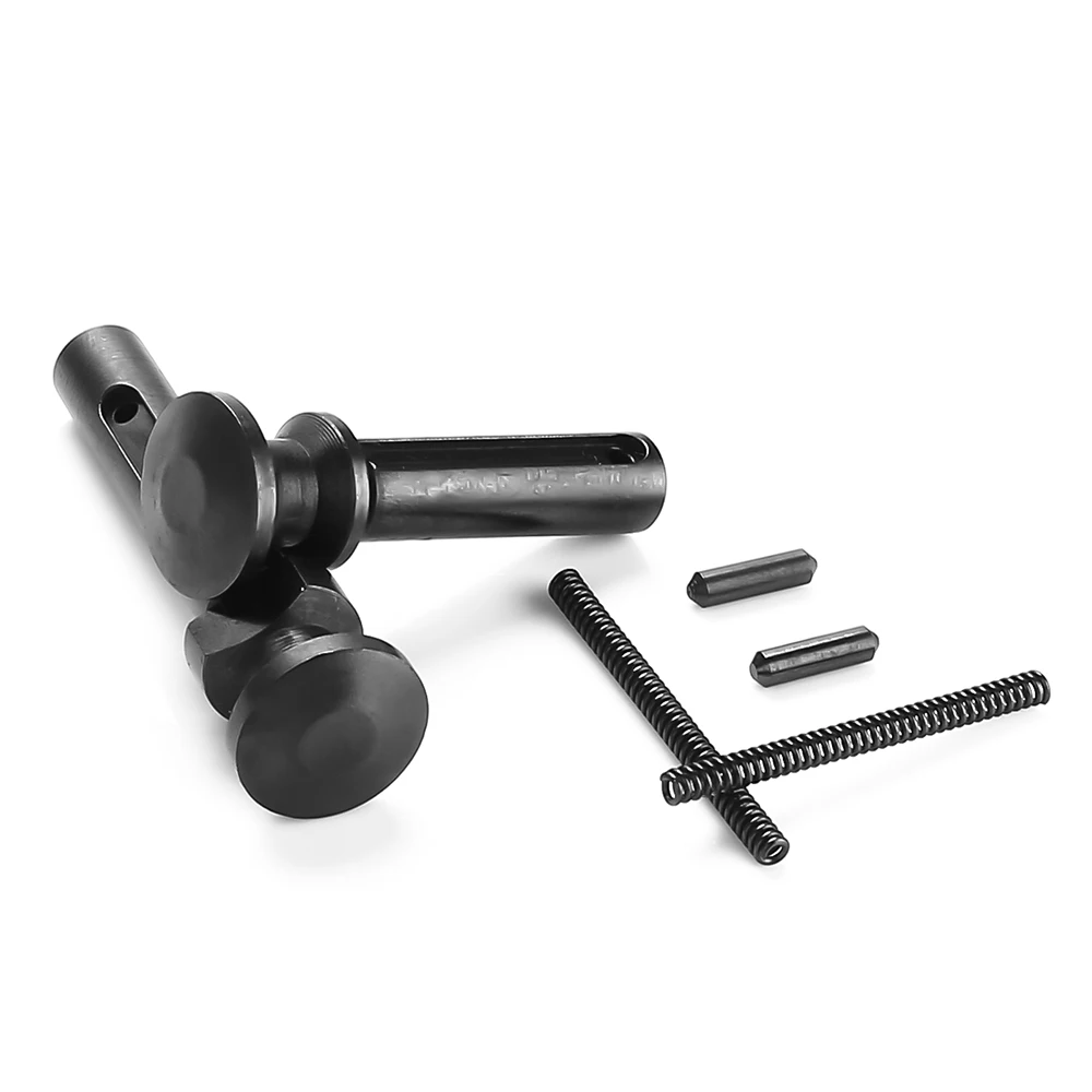 

Tactical 5 Set Mil-Spec .223/5.56 .308/7.62 Extended Takedown (Take Down) Pivot Pins with Detent Spring for Hunting AR15 Rifle, Black