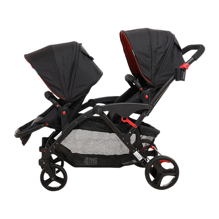 

Purorigin European baby walker stroller newborn twin strollers newborn twin strollers, Black;gre;,blue;red;khaki