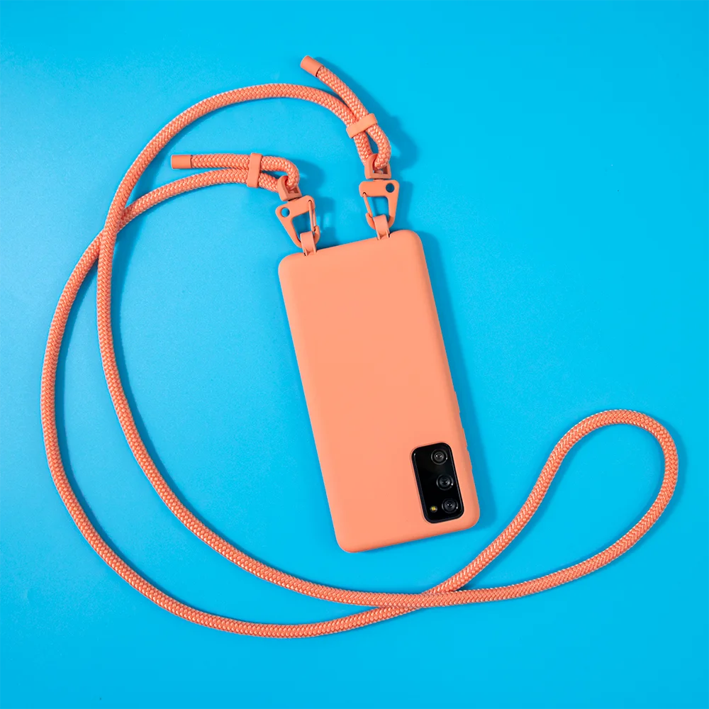 

Fashion women & Men Phone Accesories Lanyard Mobile Case With Hooks For iPhone 12 Pro, Custom