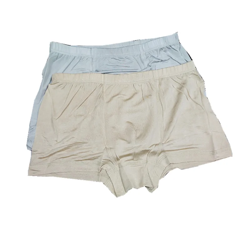 

Men's pure silk boxer briefs 100% real silk underpants