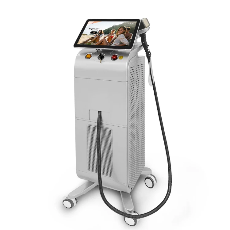 

Alma Soprano Ice Diode Laser TEC Supper Cooling System 755 808 1064 Alma Soprano Diode Laser Titanium Hair Removal Machine Price