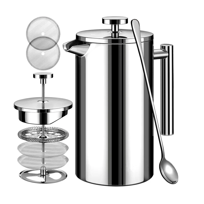 

Wholesale 350ml-1200ml Stainless Steel French Presses Coffee Cooker or Maker