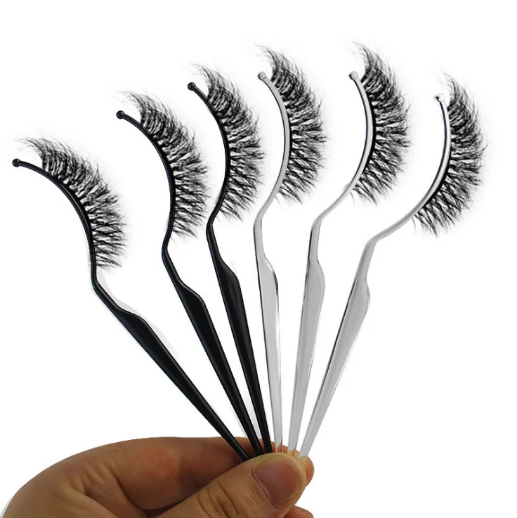 

High Quality wholesale 3d Mink eyelash with baby pink case different styles lash boxes free sample eyelashes, Black color