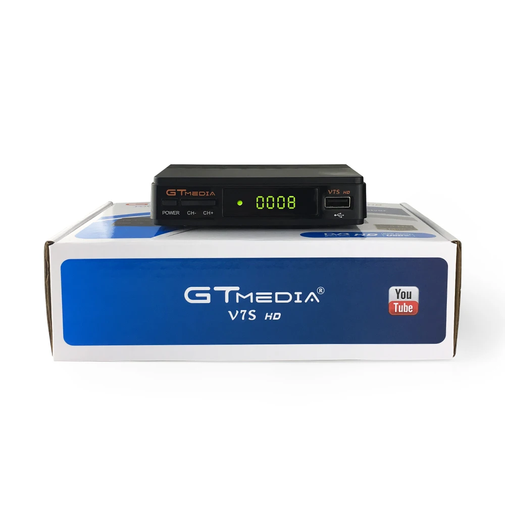 

Newest GTMEDIA V7S HD set top box Full 1080P DVB-S2 HD Satellite TV Receiver most stable server for South America