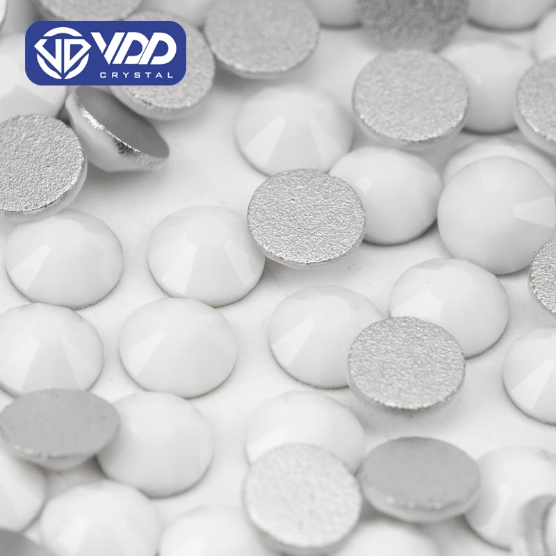 VDD 048 Chalk White SS4-SS30 Non Hotfix Glass Rhinestones Crystal Flatback Stones Diamond Nail Art DIY Crafts Accessories