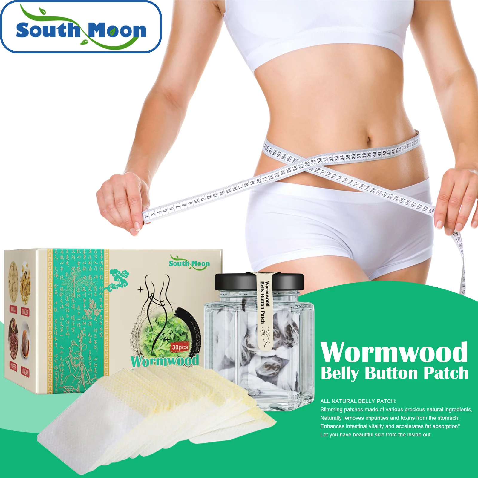 

South Moon 30pcs Medicine Slimming Navel Sticker Weight Lose Products Slim Patch Burning Fat Patches Shaping Slimming Stickers