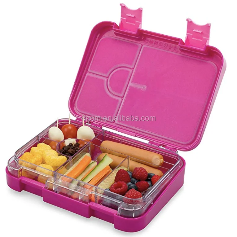 

China Supplier Food Safe Amazon The Top Seller Oumeng Aohea 6 compartment Leakproof Plastic Kids Lunch Bento Box, Customized