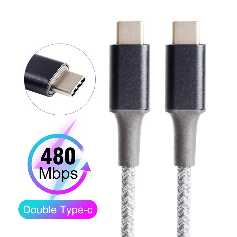 

high quality PD cotton braided 5v 3a 480Mbps Super Fast Charging Usb wholesa extension Data Cable for Android Mobile Phones, Grey