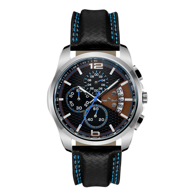 

2020 Hot selling luxury men leather watches chronograph sports wrist watch montre-pour-homme- original