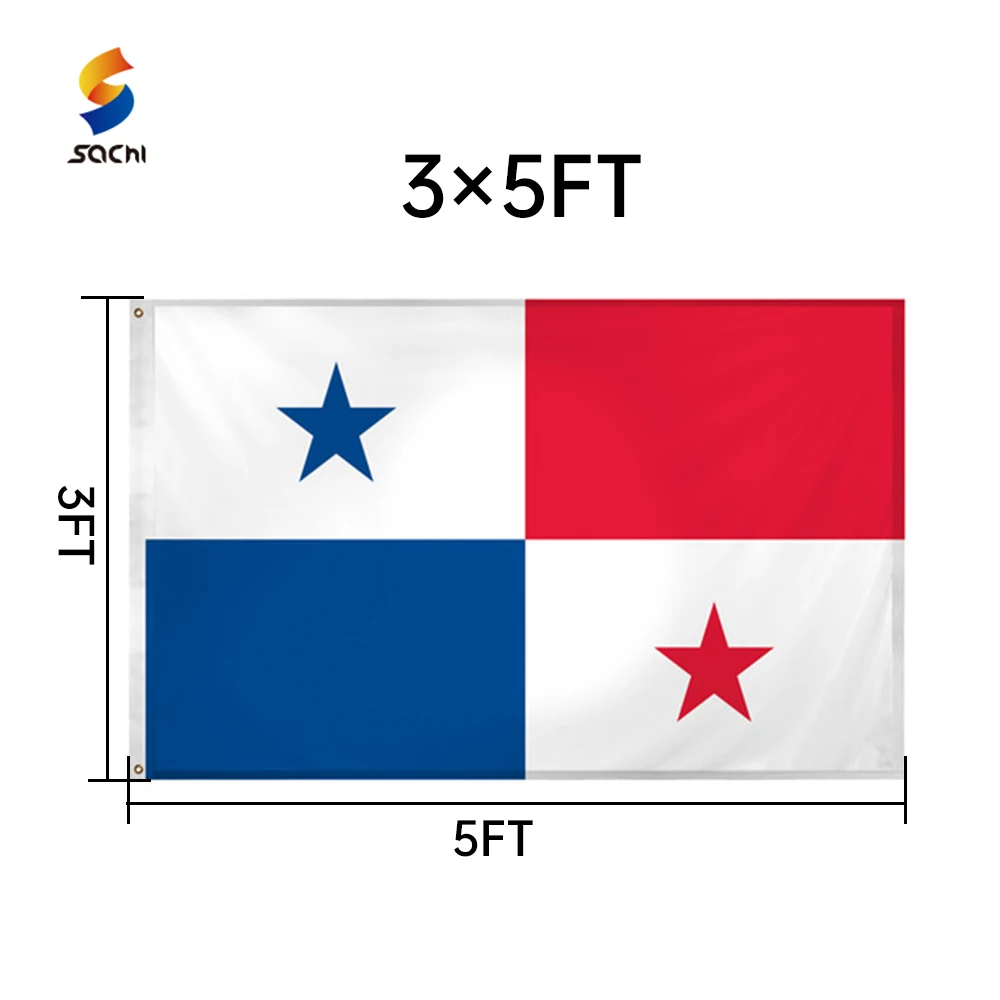 

Factory Printing All Type National Flag 3*5 ft Small Panama Car Flag Full Color Polyester Flags With Grommet