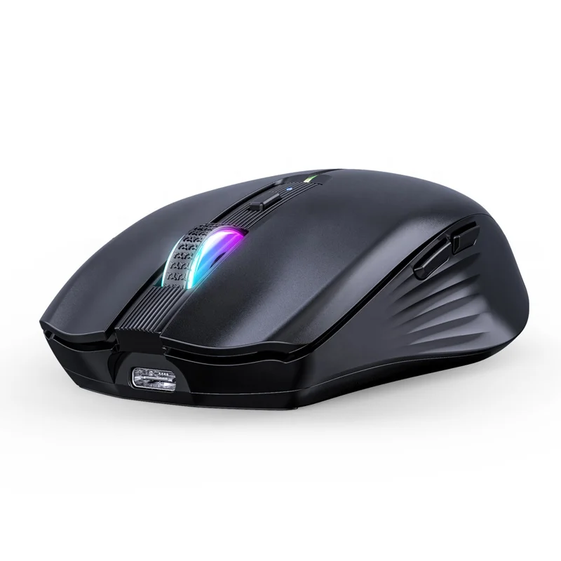 

Qiyu Three Modes 500mAh Rechargeable 2.4ghz Wireless RGB Gaming Mouse Bluetooth Portable