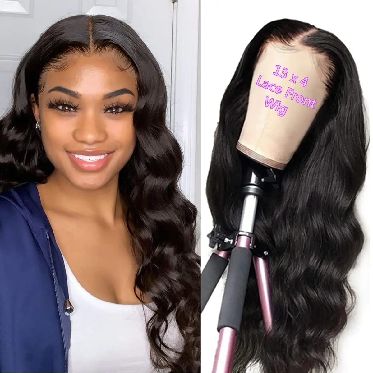

Wholesale Indian Unprocessed Lace Front Human Hair Wigs For Black Women Raw Virgin Cuticle Aligned Lace frontal Wigs
