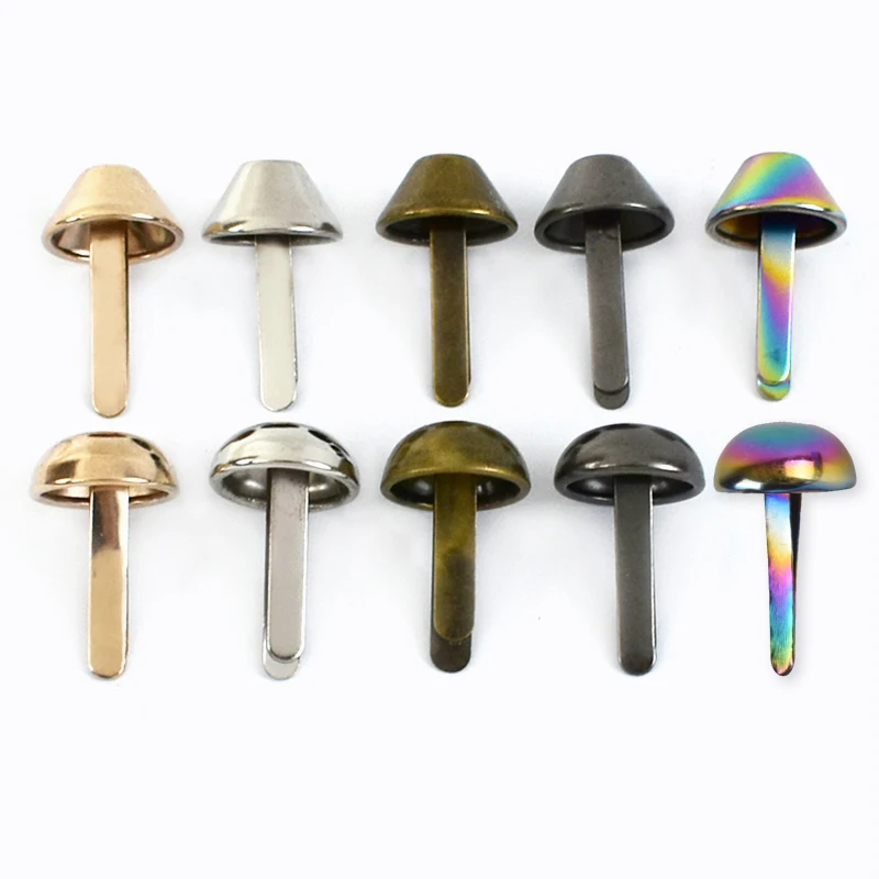 

Meetee BF203 6/10/12/15mm Bags Shoes DIY Hardware Accessories Alloy Studs Mushroom/ Bucket Type Two Foot Rivet Bottom Nail