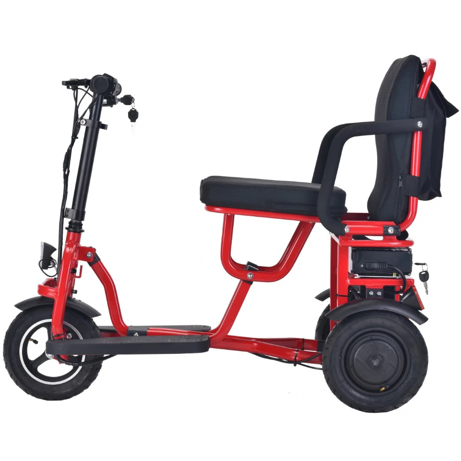 

disabled handicapped folding 3 4 wheels trike electric mobility scooter for old people, Customerized