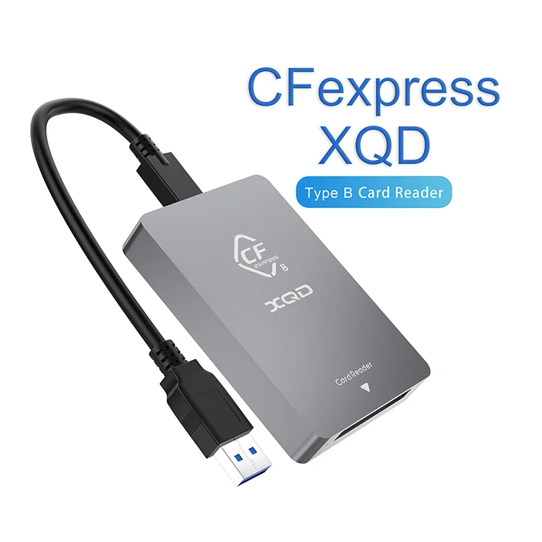 

Aluminium 2 in 1 USB A and USB C Interface CF express Card Reader Gen2 CFexpress XQD Card Reader