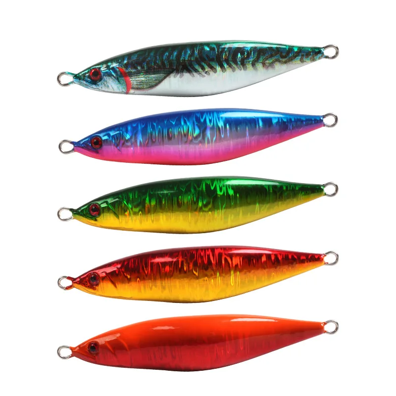 

New Metal Lead Fish Bait 160g-400g Luminous Boat Fishing Slow Sinking VIB Vertical Jig Hard Artificial Lure Saltwater