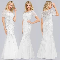 

Ever-Pretty Floral Sequined Fishtail Mermaid Wedding Dresses