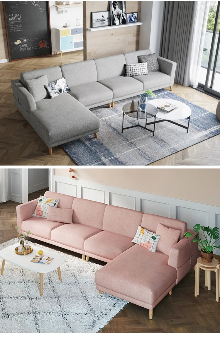 Living Room Furniture Settee Sofa Factory Price Modern Sectional Sofa 5 - 15 Days Solid Wood Feet European Style Fabric Modular