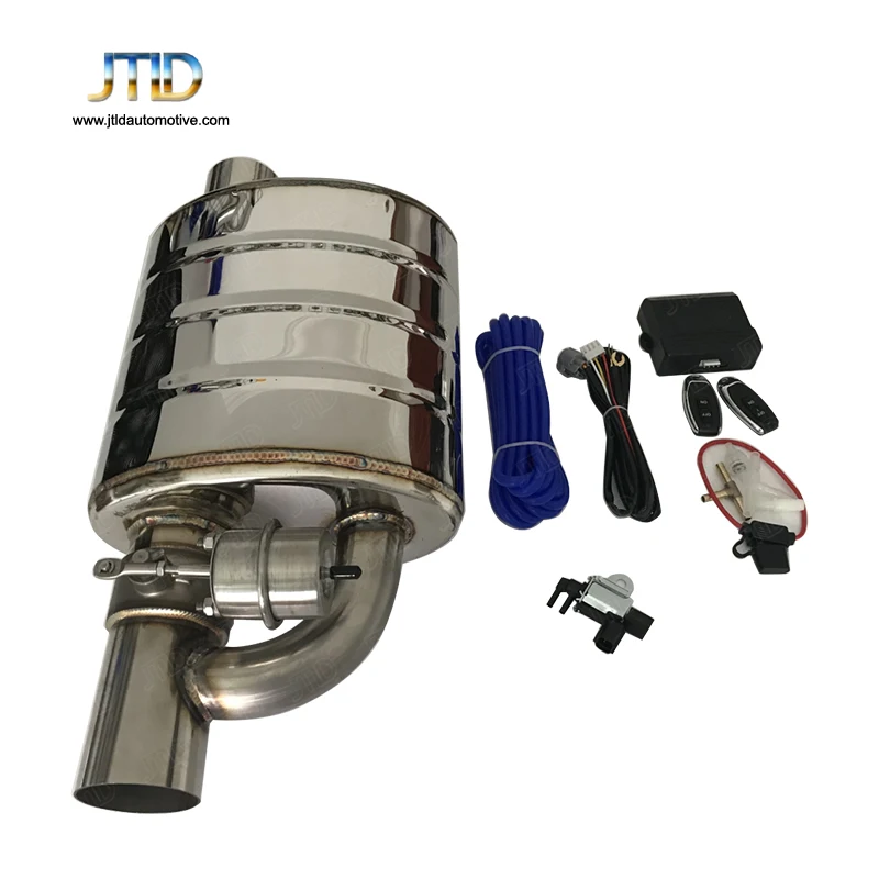 

JTLD hot sale universal 63MM 2.5" vacuum cutout valve Exhaust valved Muffler with vacuum Remote Control
