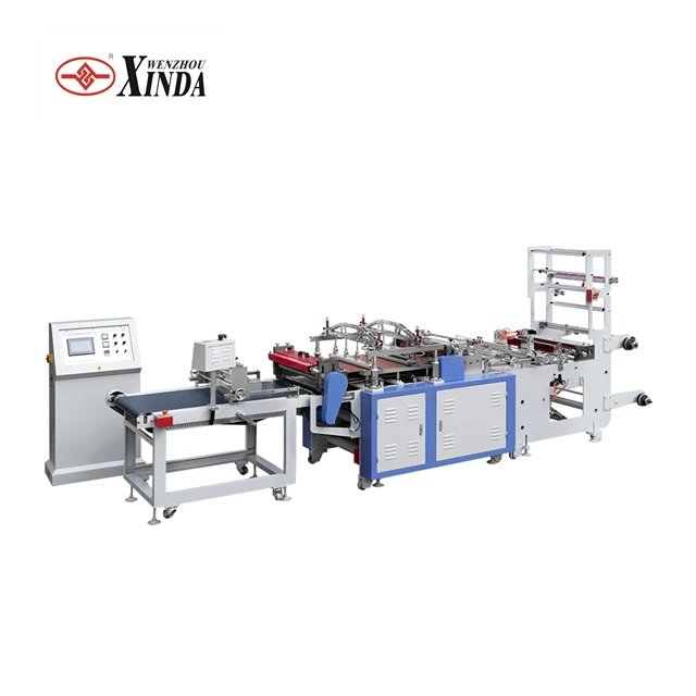 
poly zipper bag sealing and cutting machine 