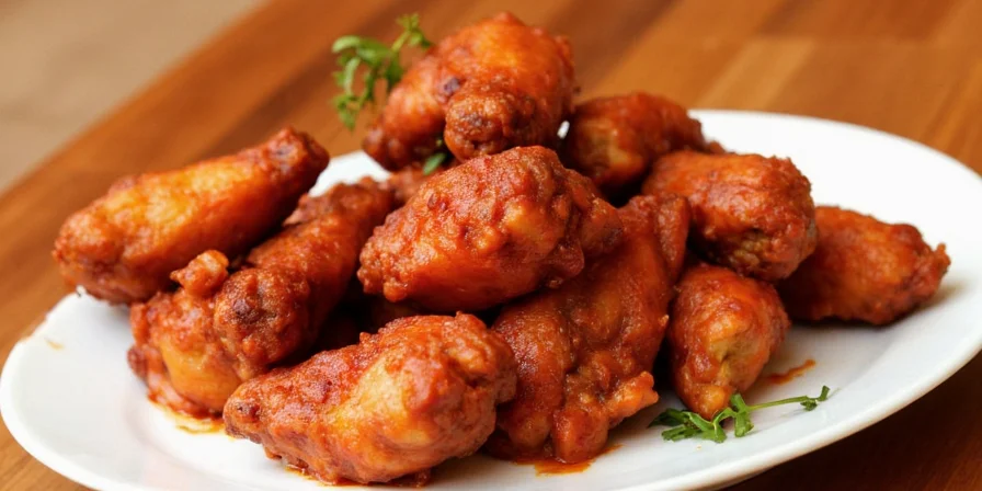 Thai chilli wings served with cucumber salad, jasmine rice, and papaya salad