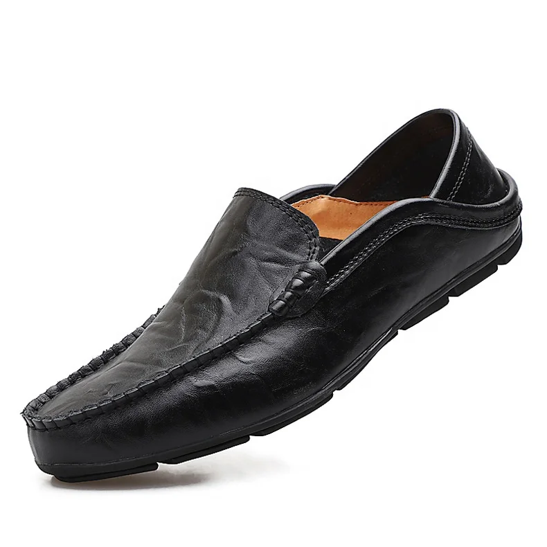 

Men Soft Leather Formal Shoes Slip On Business Shoes Casual Driving Shoes