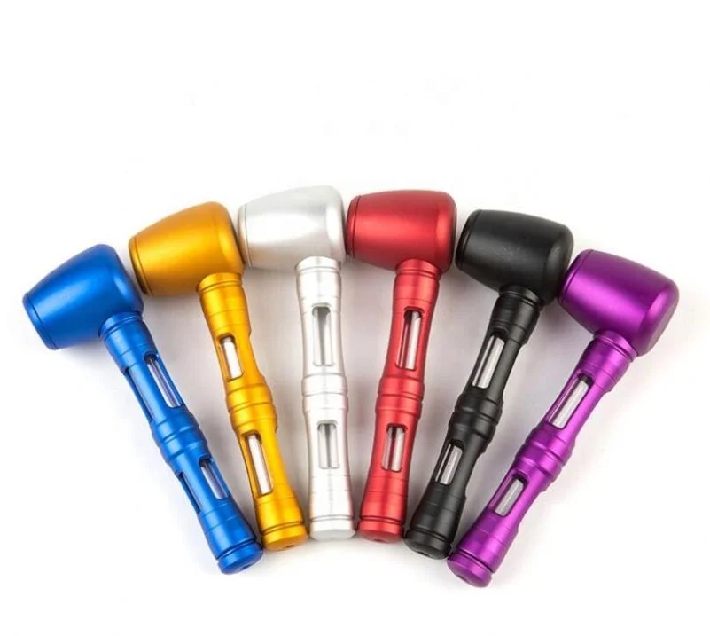 

Creative Earphone Hammer Aluminum Alloy Pipe 120mm Filter Pipe Smoking Accessories Hot, Shown