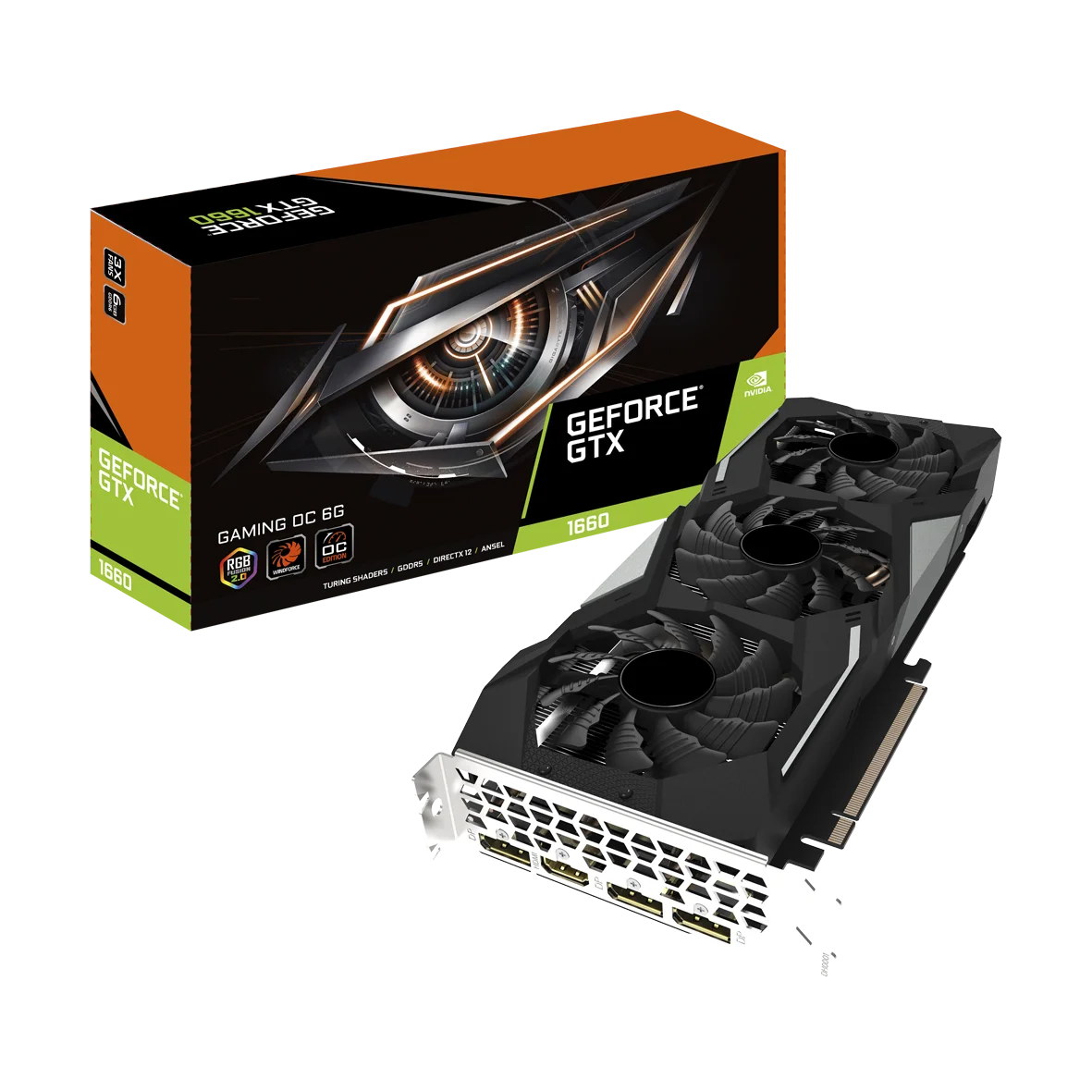 

DGGR5 1246 91Th 1660s GTX 1660 GAMING OC 6G gaming graphics card oc GPU Desktop gamer graphics card