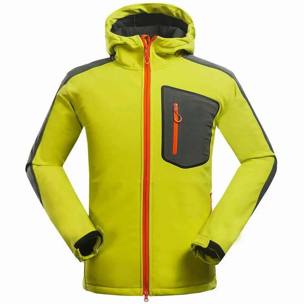 Breathable Waterproof Softshell Windbreaker Fleece Hoodie