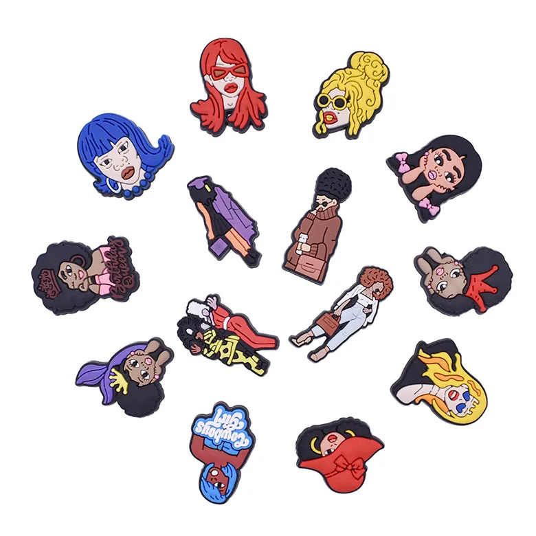 

custom PVC fashion shoe charms for Clogs Shoes decoration cartoon kids gift