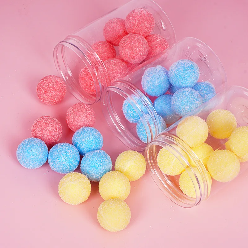 

Wholesale hot sale fruit sugar body scrub body ball or square rainbow body scrub