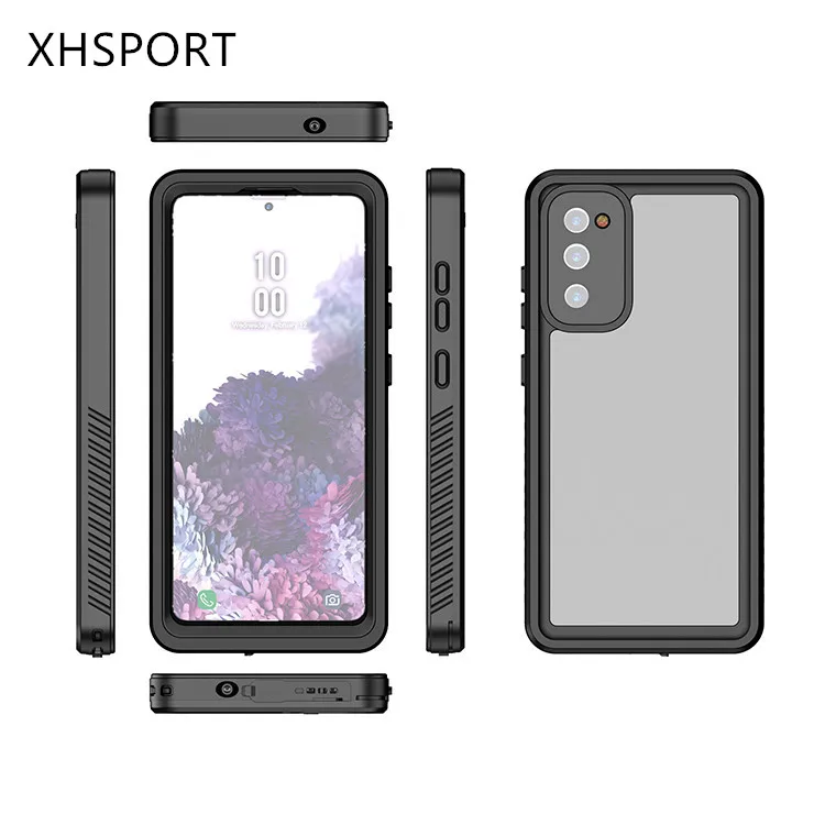 

High quality IP68 waterproof shockproof tpu pc cell phone back cover case for Samsung S20 FE, Black/white/teal/purple/red