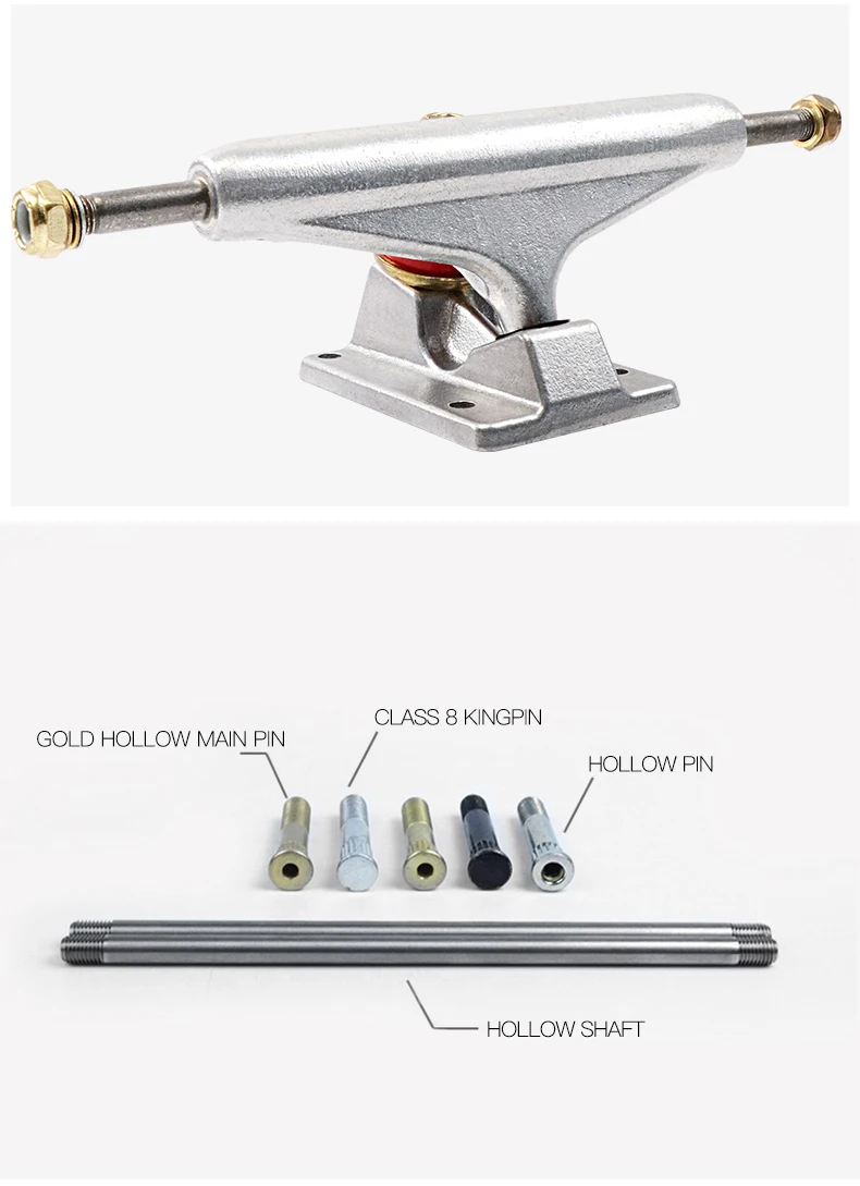 Multi Color Wholesale 5inch Carbon Fiber Pro Longboard Skateboard