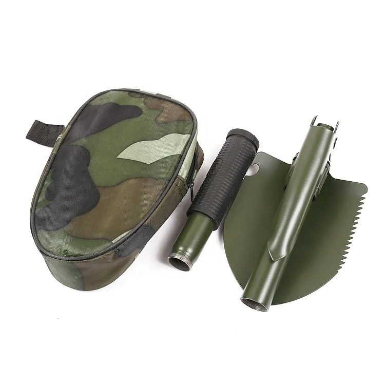 

Camping Portable Folding Military Shovel Outdoor Survival Emergency Shovels with Compass