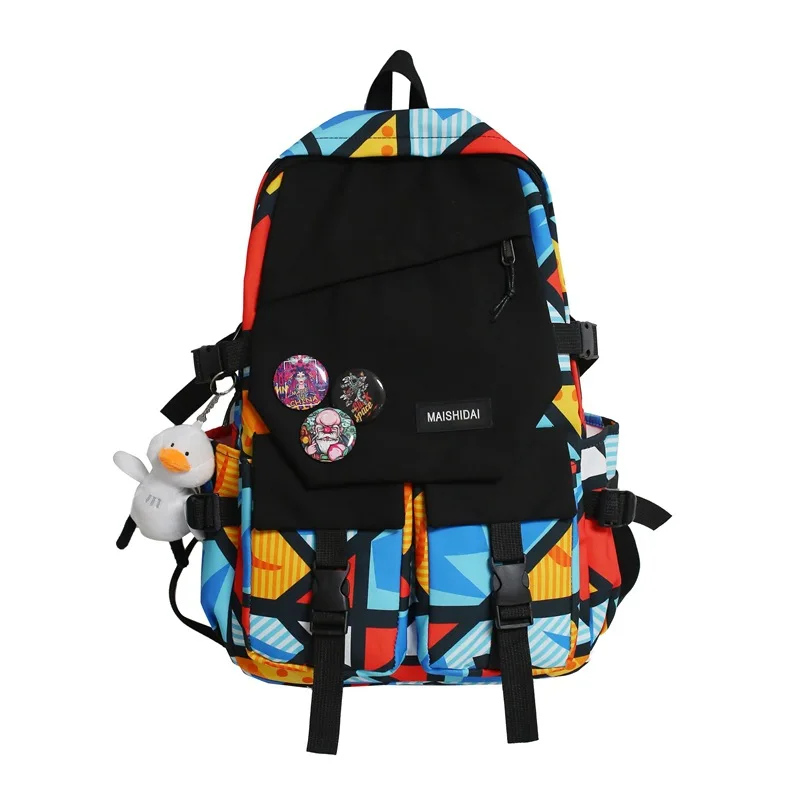 

Mini Fashion Trend Schoolbag Female College Student Large Capacity Trendy Cool Men Backpack Cool Backpack For Girl