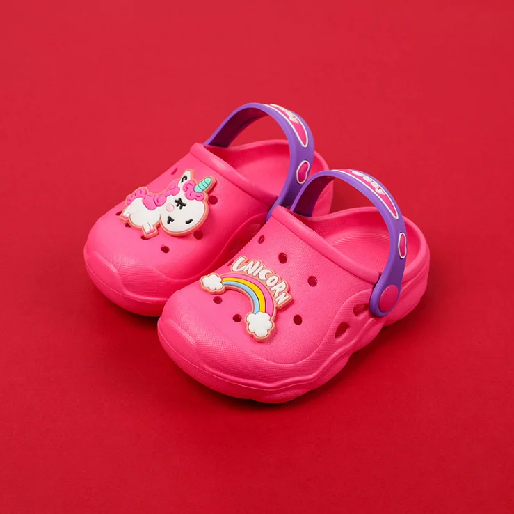 

Toddler Kids Boys Girls Water Pool Beach Sandals Children Outdoor Slip On Summer Slippers Comfort Clogs Lightweight Garden Shoes, Blue,pink.red,royal,yellow