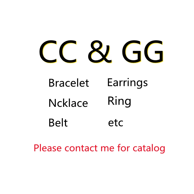 

Wholesale 2021 New style luxury high quality crystal cc rhinestone drop earrings, Gold