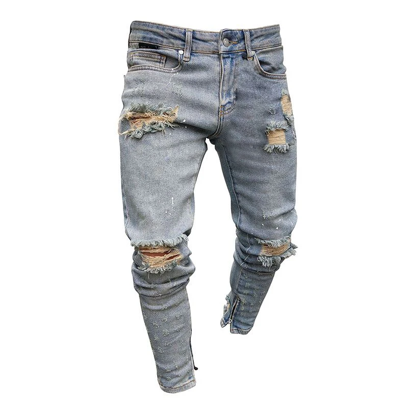 Venta Al Por Mayor Pantalones Jeans Rotos Compre Online