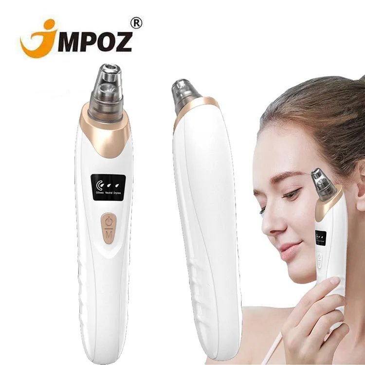 

Blackhead remover vacuum Electric household cleaning beauty instrument Pore cleansing and blackhead suction artifact, White