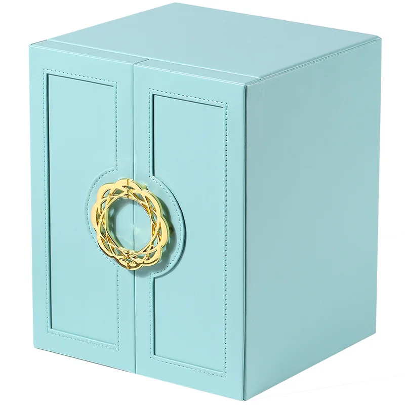 Tongxing Luxury Multi-Layer PU Jewelry Storage Box High-Capacity Leather Case for Rings Earrings with Custom Logo Package Use
