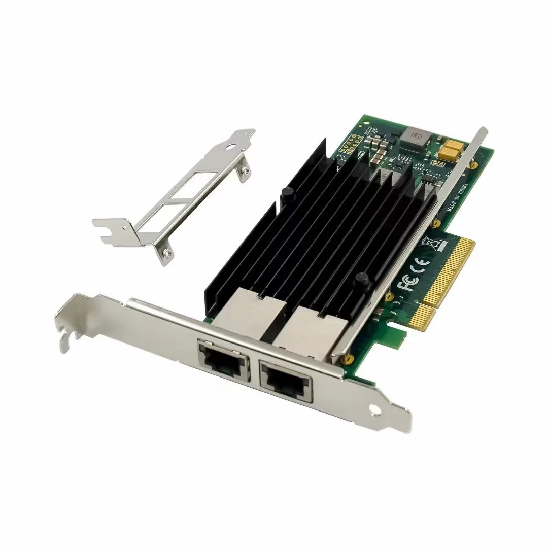 

EDUP 10Gb Gigabit Ethernet PCI-E Network Controller Card PCIe X8 Intel X540 Dual-RJ45 10G Server Converged NIC