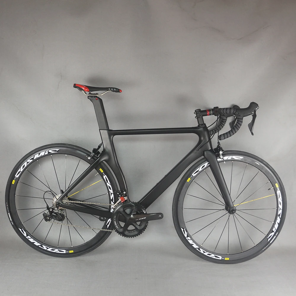 

2020 NEW OEM Aero Road bike frameset carbon fiber T700 bicycle frame cycle R7000 Groupset complete bike TT-X2