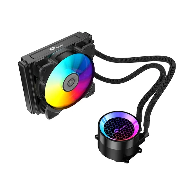 

Bykski CPU AIO Cooler, Universal Computer Water Cooling Kit, Pump+Radiator+Fan+CPU Block All In One, 120mm,12CM Fan ARGB, Black