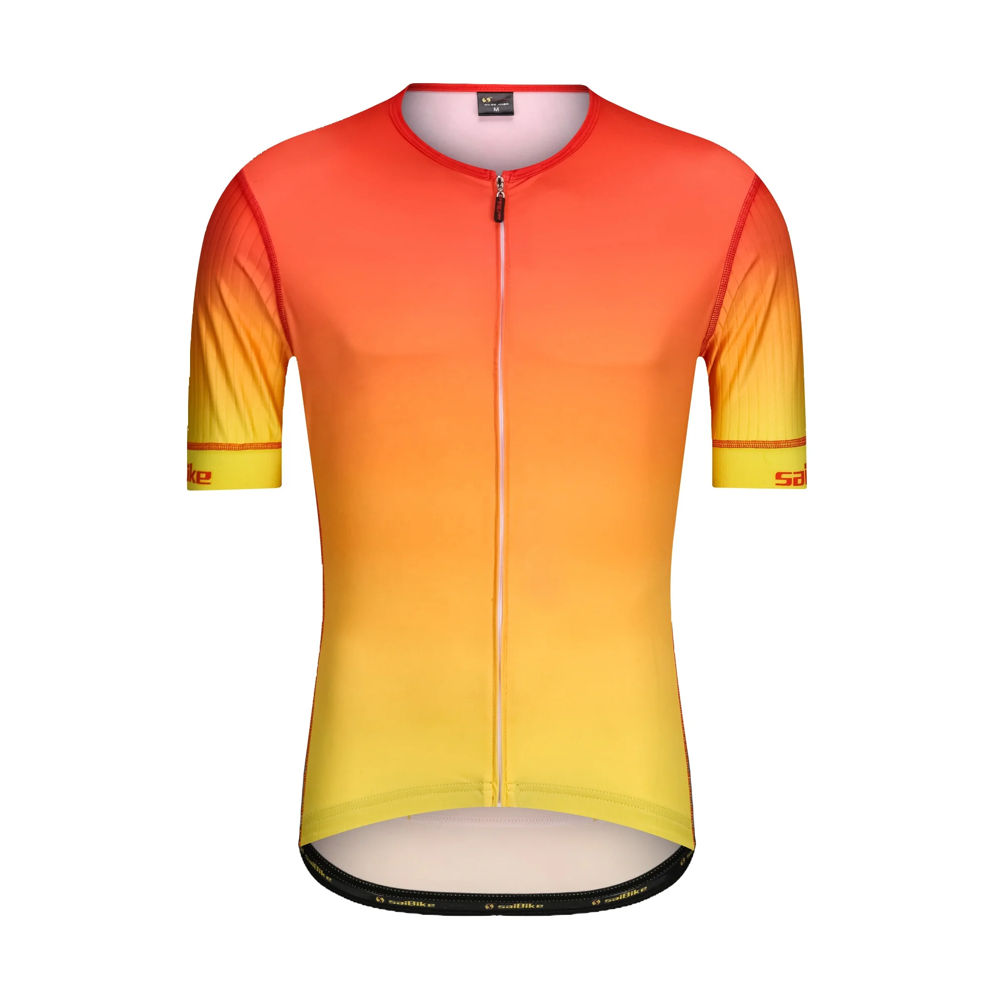 

china custom team logo orange cycling jersey tops mtb road bike wear cycling t shirts for men and women