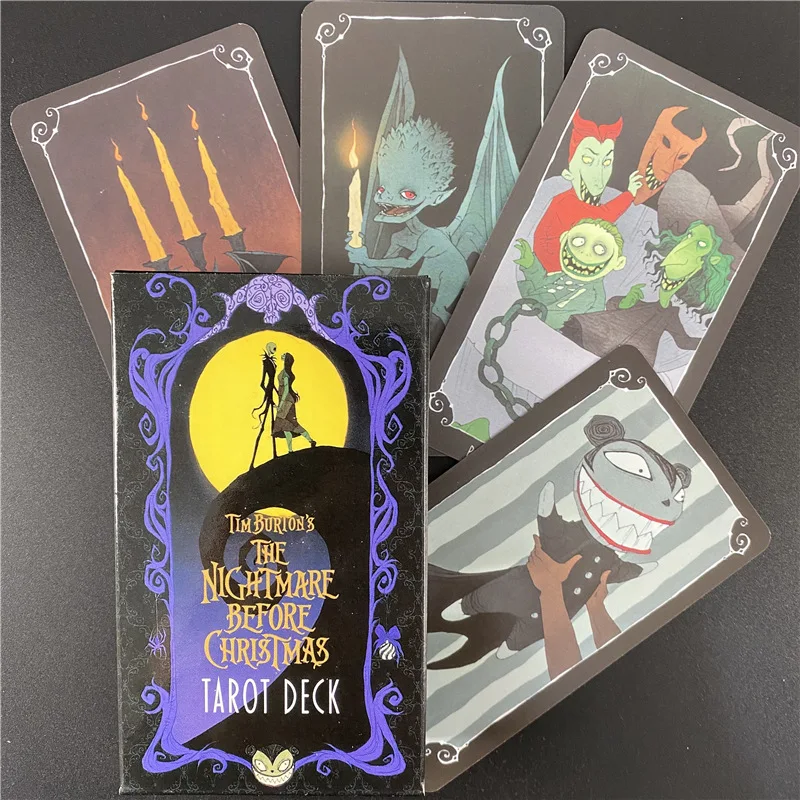 

The Nightmare Before Christmas Tarot Crystal Unicorn Tarot Divination Fate Oracle Tarot Deck Board Game