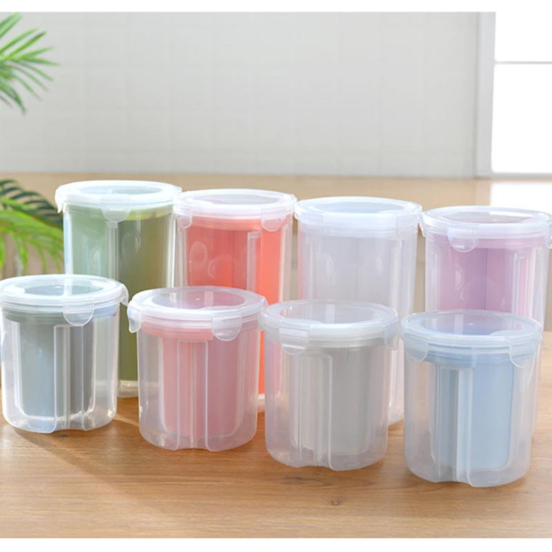 

Airtight Food Storage Containers Kitchen Pantry Organization Cereal Container Storage Set, Transparent