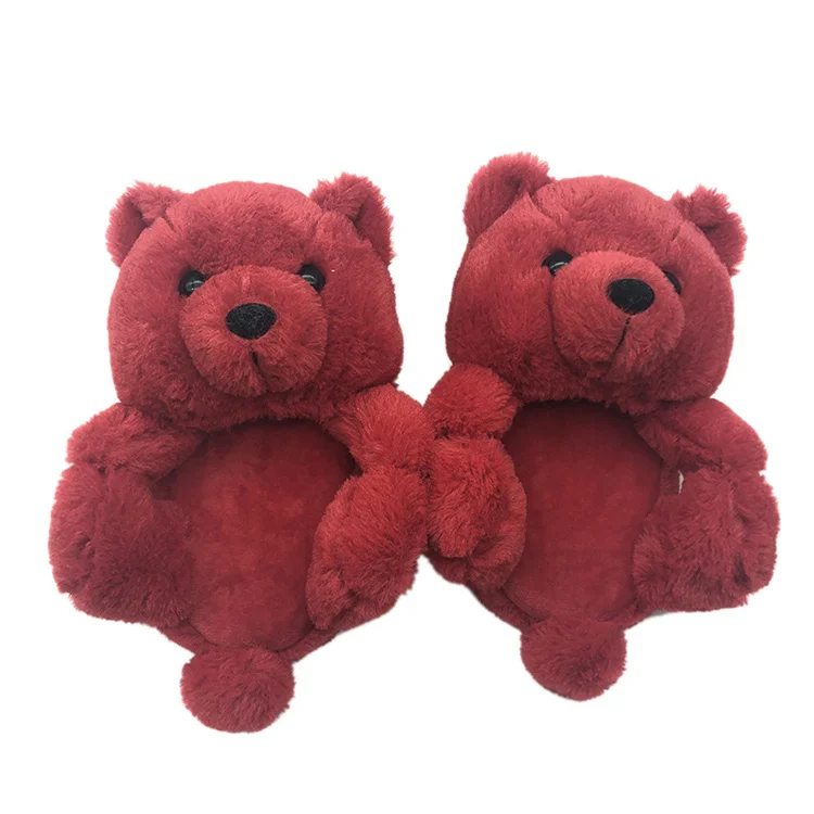 

China Hot Sale Novelty House Fluffy Plush Indoor Slippers For Winter